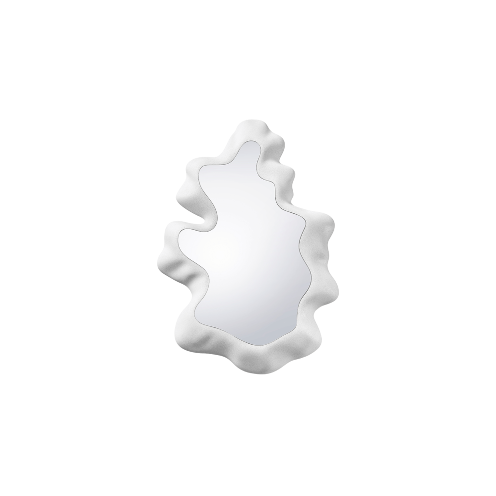 SCULPTED MIRROR WHITE